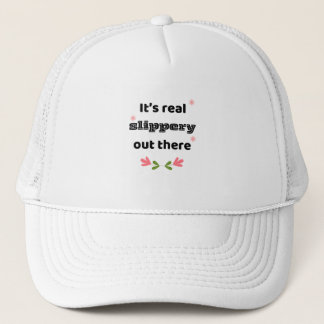 Best Chirps Hockey Sweatshirt Slippery Out There Trucker Hat