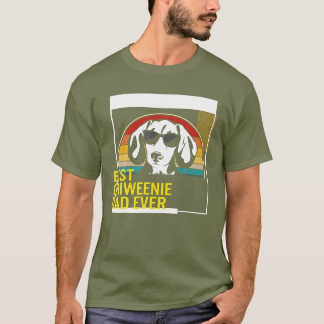 Best Chiweenie Dad Ever Father's Day Dog Dad Men G T-Shirt (Front)