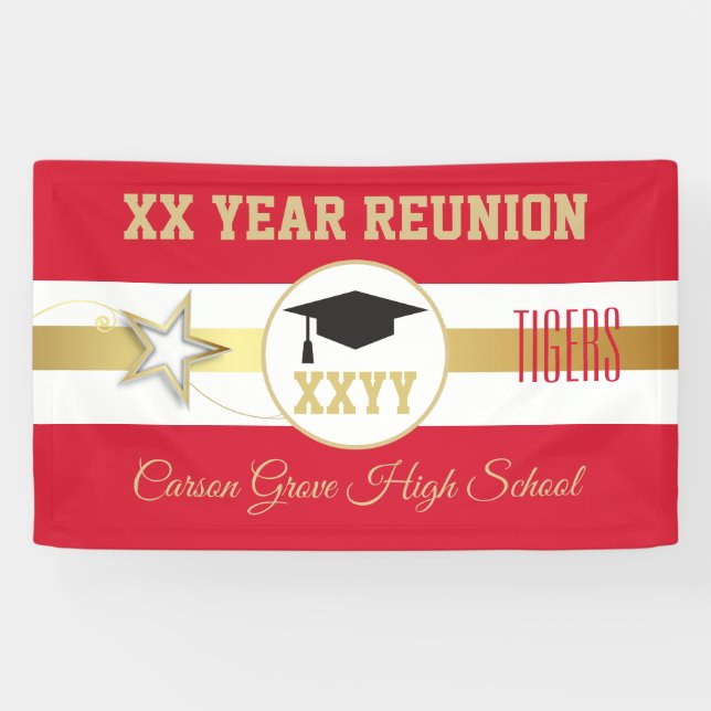 Best Choice! Any year Class Reunion Banner (Horizontal)