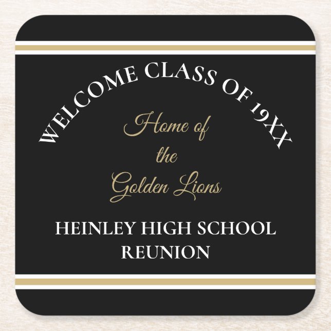 Best Choice! Classic, Class Reunion party coasters (Front)