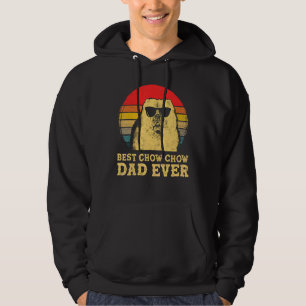 Best Chow Chow Dad Ever Dog Retro Vintage Hoodie