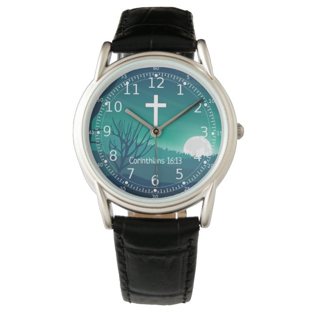 Best Christian Gifts for Men - Religious Watch (Front)
