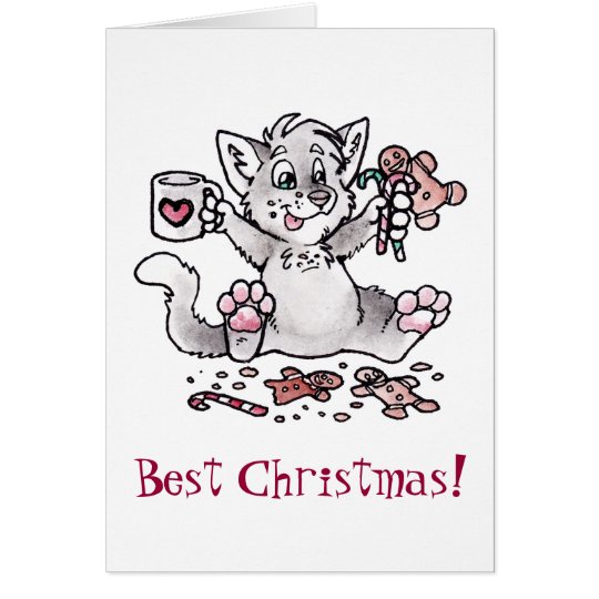 Best Christmas! Cat Card
