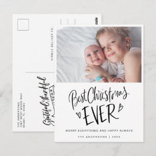 Best Christmas Ever New Baby Christmas Postcard