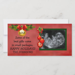 Best Christmas Gift Ultrasound Photo Holiday Card