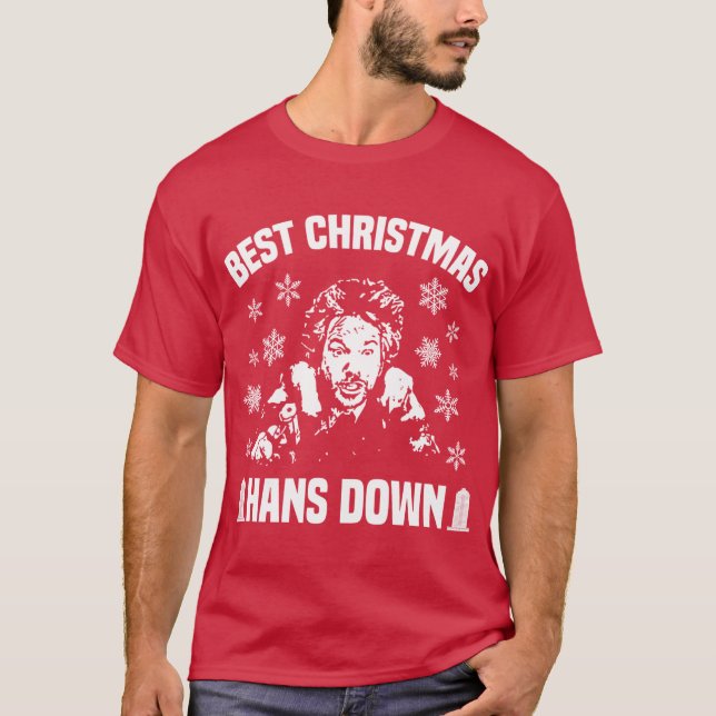 Best Christmas Hans Down girl T-Shirt (Front)