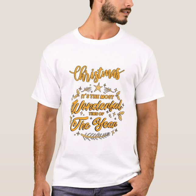 Best Christmas Men White T-Shirt (Front)