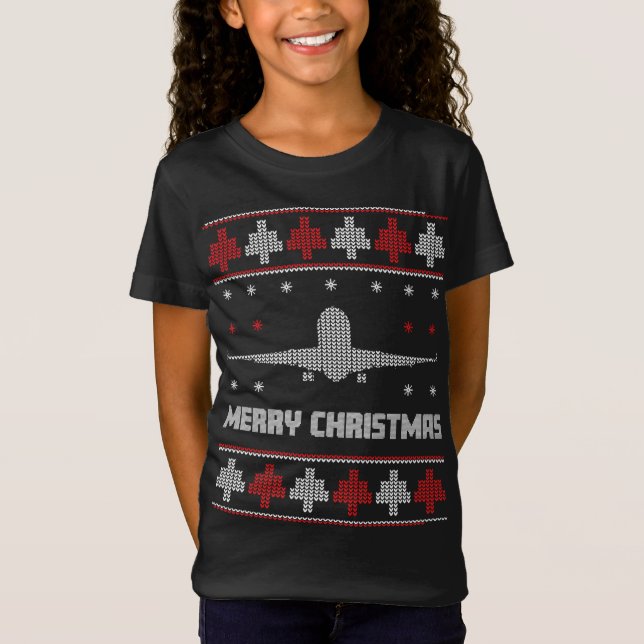Best Christmas Pilots Aviation Ugly Sweater (Front)