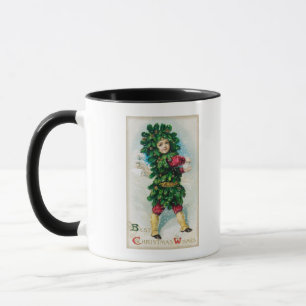 Best Christmas Wishes Man in Evergreen Coat Mug