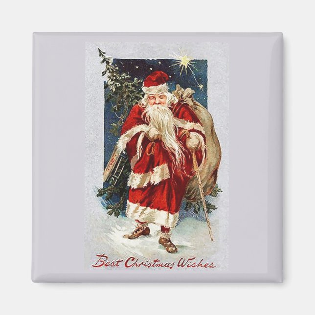 Best Christmas Wishes Vintage Magnet (Front)