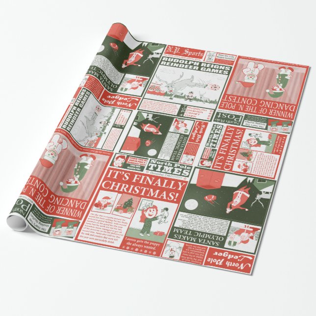 BEST Christmas Wrapping paper EVER!!! (Unrolled)
