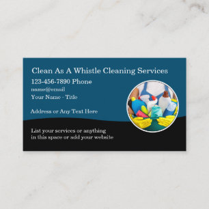 Best Cleaning Service Business Cards New