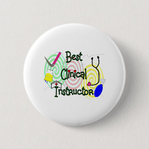 Best Clinical Instructor Nursing Gifts 6 Cm Round Badge