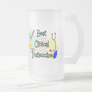 Best Clinical Instructor Nursing Gifts Frosted Glass Beer Mug