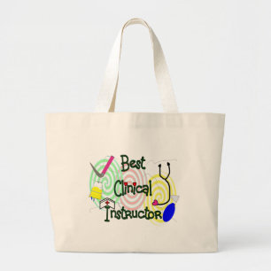 Best Clinical Instructor Nursing Gifts Large Tote Bag