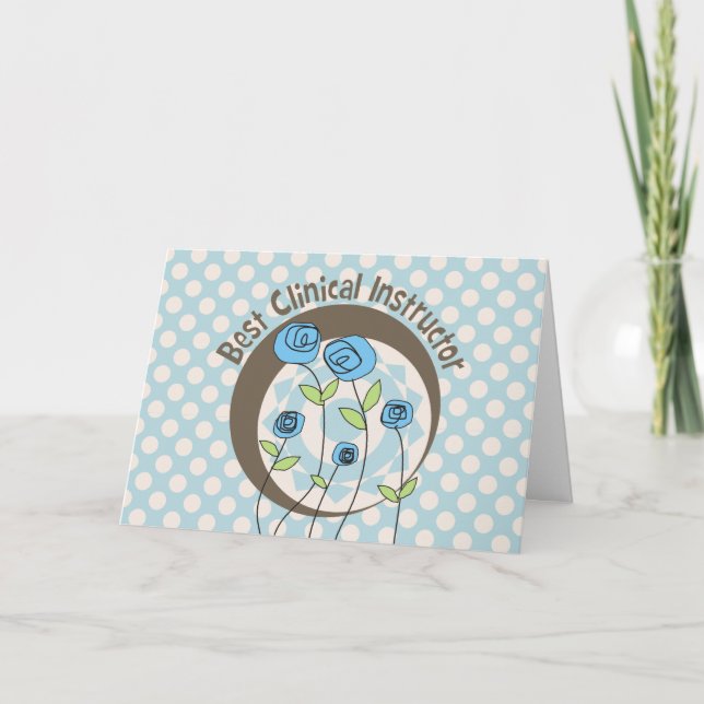 Best Clinical Instructor Thank You Card (Front)