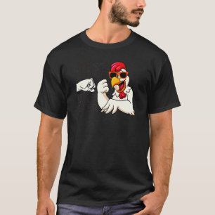 Best Cluckin' Dad Ever Mens Animal Chicken Far T-Shirt