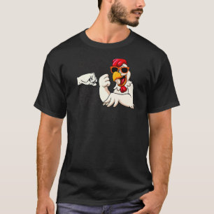 Best Cluckin' Dad Ever Mens Animal  Chicken Farmer T-Shirt