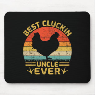 Best Cluckin Uncle Ever Vintage Chicken Uncle Fath Mouse Mat
