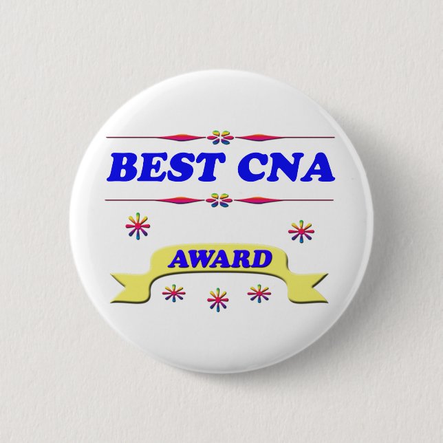 Best CNA Award 6 Cm Round Badge (Front)