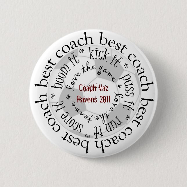 best coach 6 cm round badge (Front)