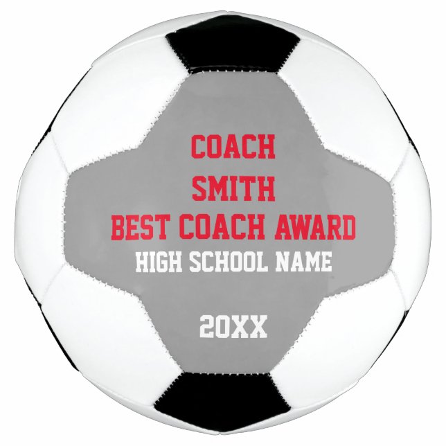 Best Coach Award Soccer Ball (Front)