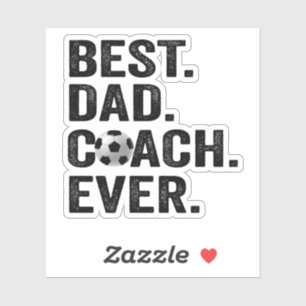 Best Coach Dad Ever Father's Day Soccer Sport Gift