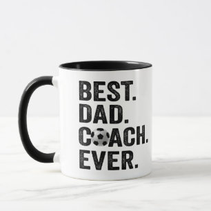 Best Coach Dad Ever Father's Day Soccer Sport Gift Mug