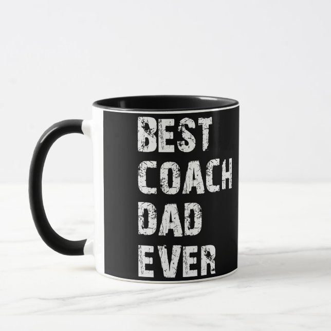 Best Coach Dad Ever Sport Father's Day Mug (Left)
