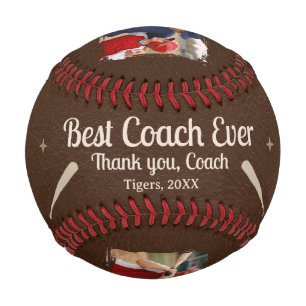 Best Coach Ever 2 Photo Coach Gift Keepsake Baseball