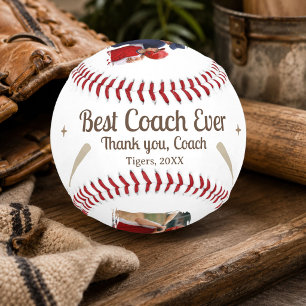 Best Coach Ever 2 Photo Coach Gift Keepsake Baseball