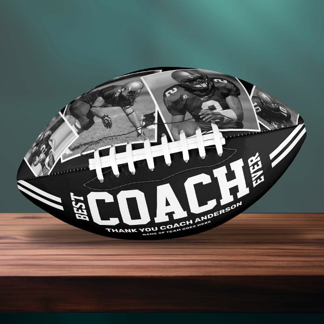 “Best Coach Ever” 4-Photo Team Collage American Football (Creator Uploaded)