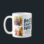 Best coach ever 7 photo collage team gift navy coffee mug<br><div class="desc">With 7 photos, this collage mug makes a great gift for the best coach ever. Celebrate a successful season and thank your coach with this personalised mug featuring navy blue and white type in a modern brush lettering along with room for a name, team, record or other text. This original...</div>