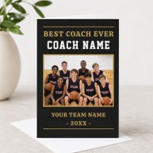 Best Coach Ever Basketball Photo