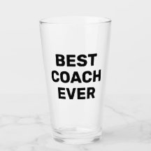 Best Coach Ever beer pint glass