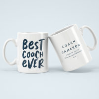 Best coach ever fun personalised gift sports