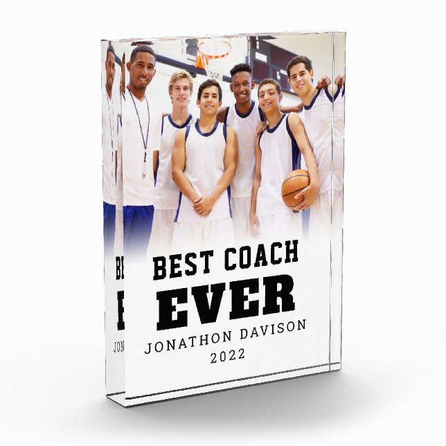 Best Coach Ever Name Photo Overlay Year Team  (Left)