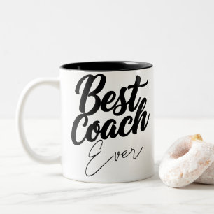 Best Coach Ever Personalised Appreciation Gift Two-Tone Coffee Mug