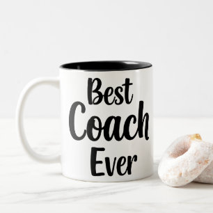 Best Coach Ever Personalised Appreciation Gift Two-Tone Coffee Mug