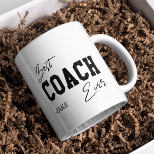 Best Coach Ever Personalised Appreciation Gift Two-Tone Coffee Mug