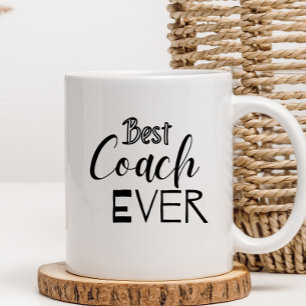 Best Coach Ever Personalised Appreciation sports Coffee Mug