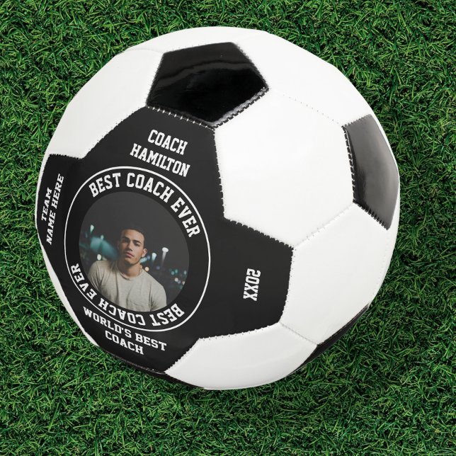 Best Coach Ever Photo Personalised Football (Creator Uploaded)