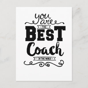 Best Coach Ever Postcard