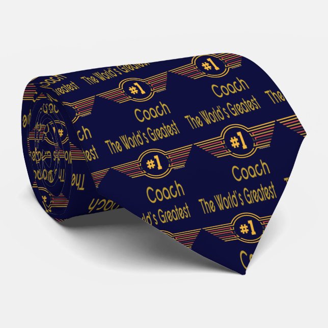 Best Coach Gifts Tie (Rolled)