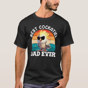 Best Cockatiel Dad Bird  Parakeet Dad Cockatiels T-Shirt