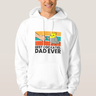 Best Cockatiel Dad Ever Bird Cockatiel Parrot Hoodie