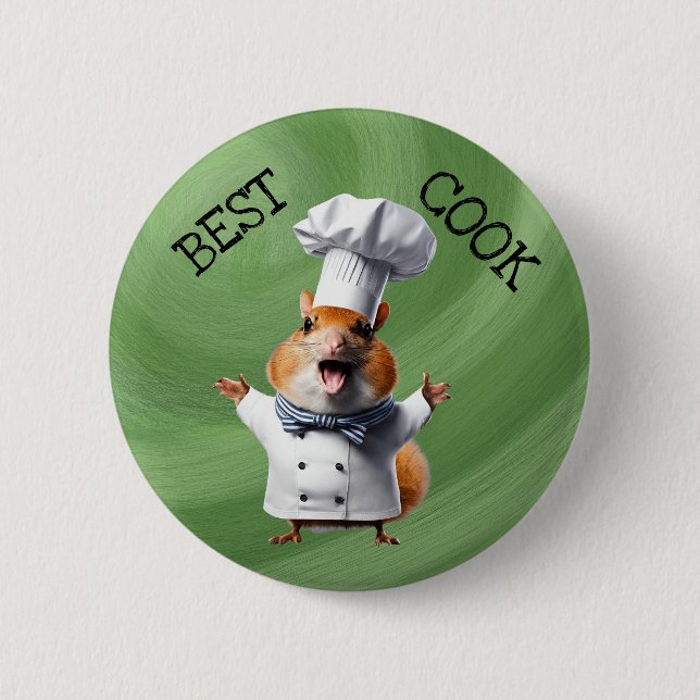 Best Cook chef cooking chief 6 Cm Round Badge (Front)