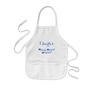Best Cook Ever Funny Black and White Typography Kids Apron