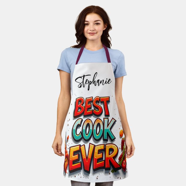 Best Cook Ever Mum Apron (Worn)