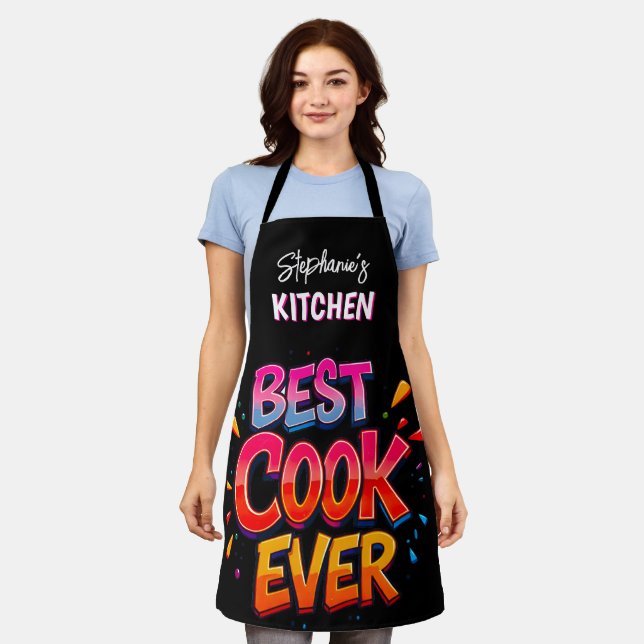 Best Cook Ever Mum's Kitchen Apron (Worn)